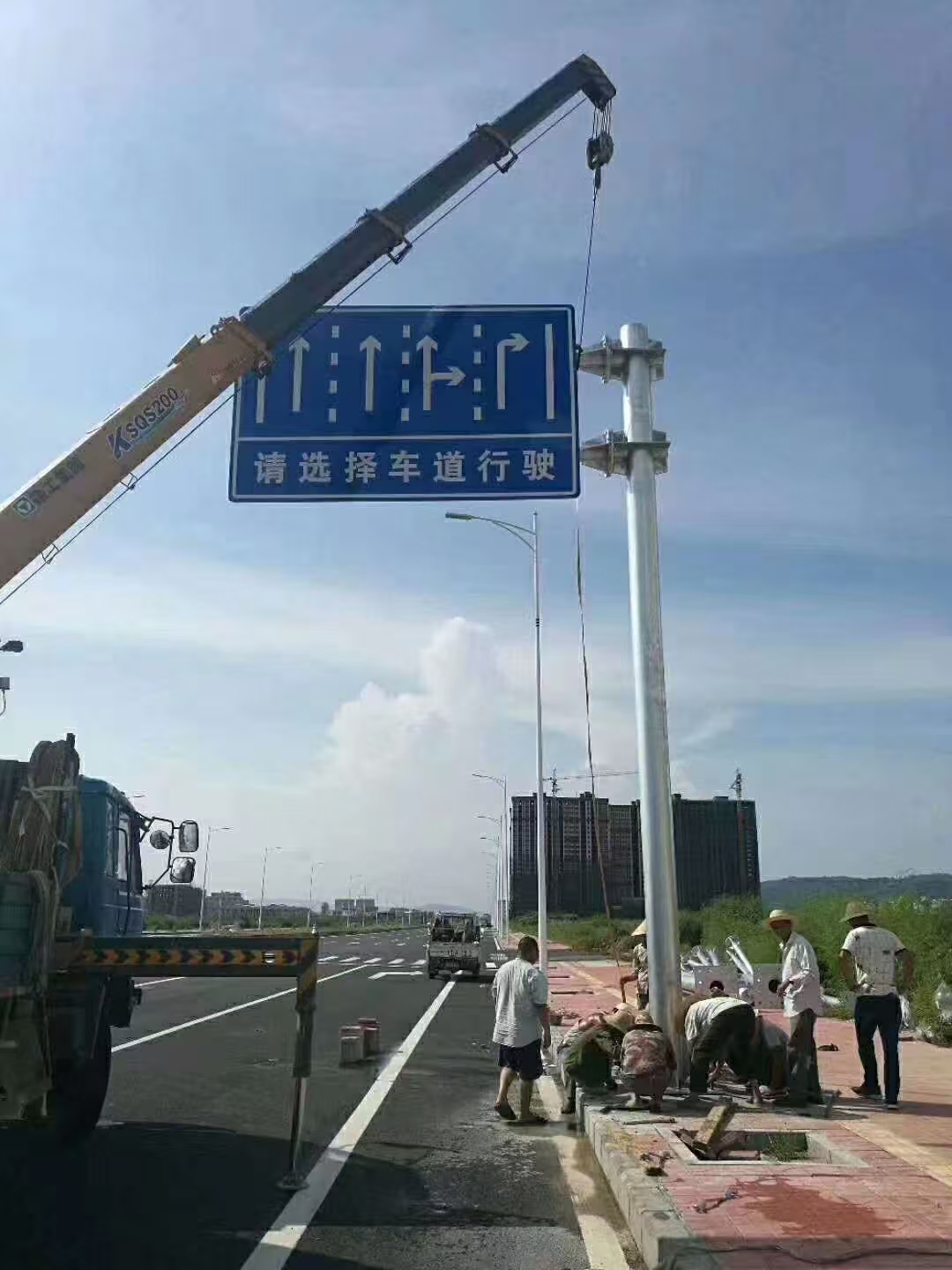 朝阳市交通标志牌八角杆 - 方案
